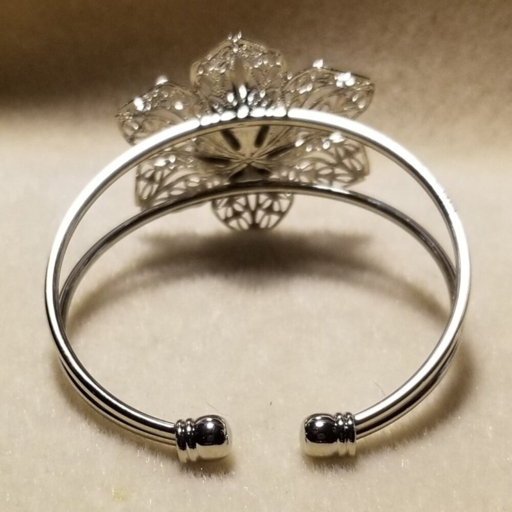 Flower Cuff Bracelets - Picture 4 of 4